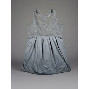 Lululemon Gray Dance Tank Top Women's 4‎ Power Racerback Heathered Fossil Gray